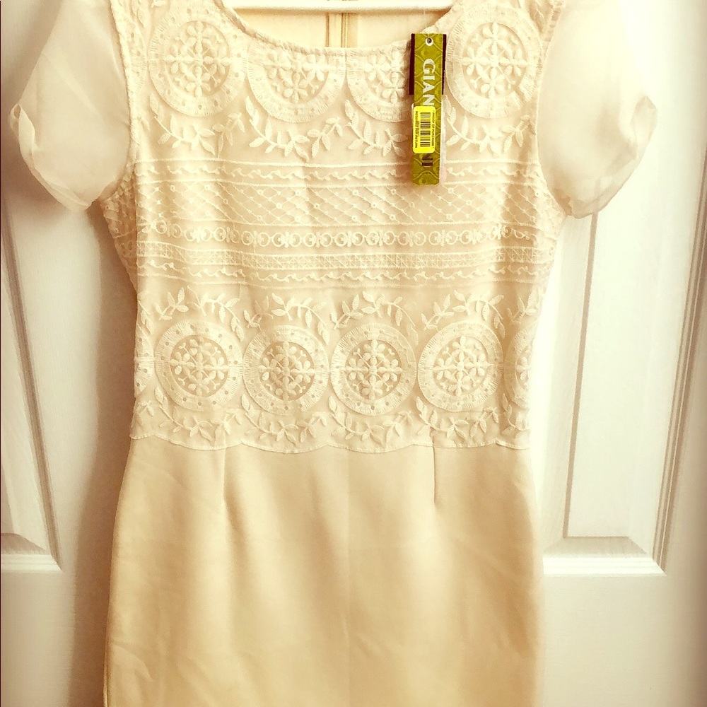 ✨✨NEW WITH TAGS✨GIANNI BINI IVORY DRESS✨✨